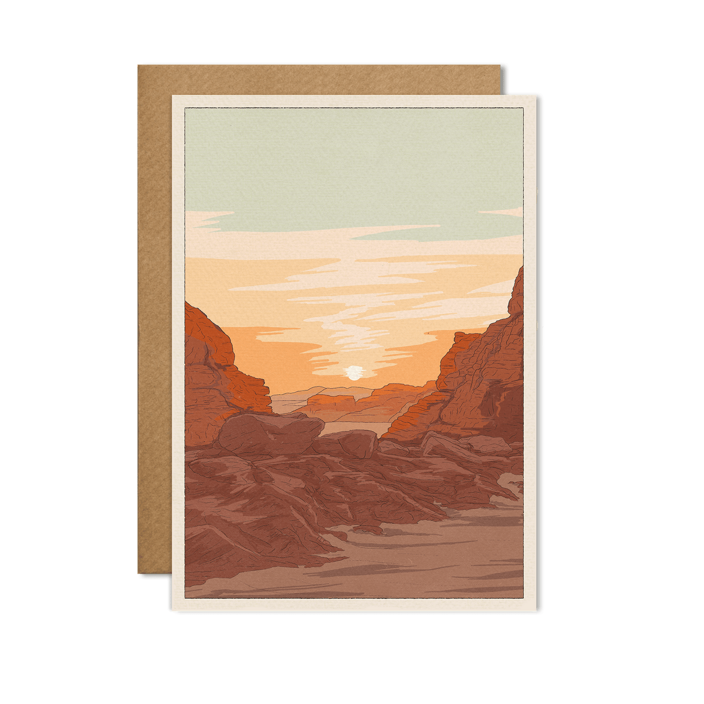 Cai & Jo Aeolian Sunrise Card | The Ivy Plant Studio
