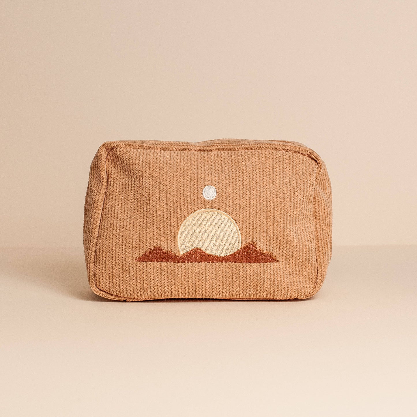 Cai & Jo Corduroy Makeup Bag in Sand | The Ivy Plant Studio