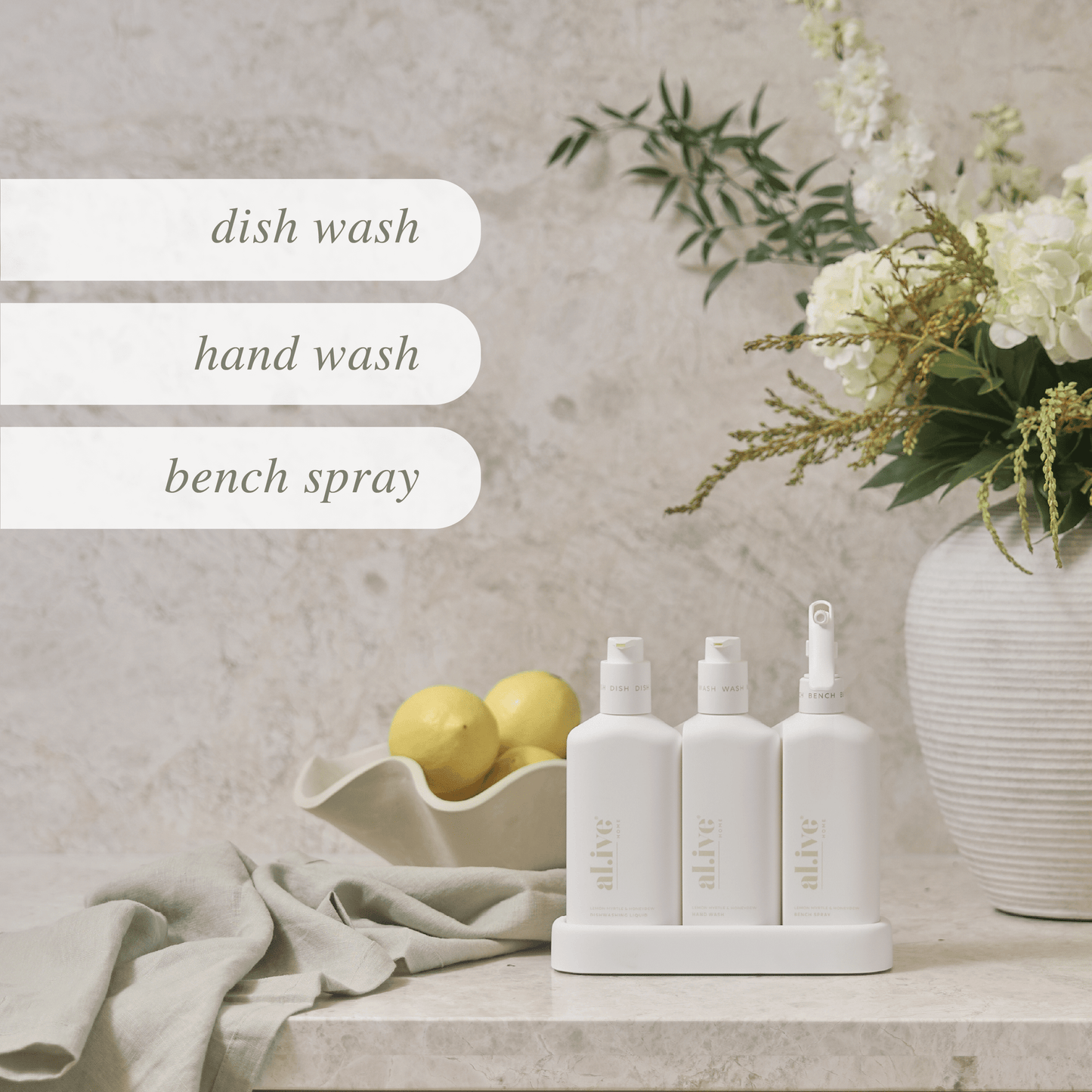 ALIVE BODY Kitchen Trio - Lemon Myrtle & Honeydew - The Ivy Plant Studio
