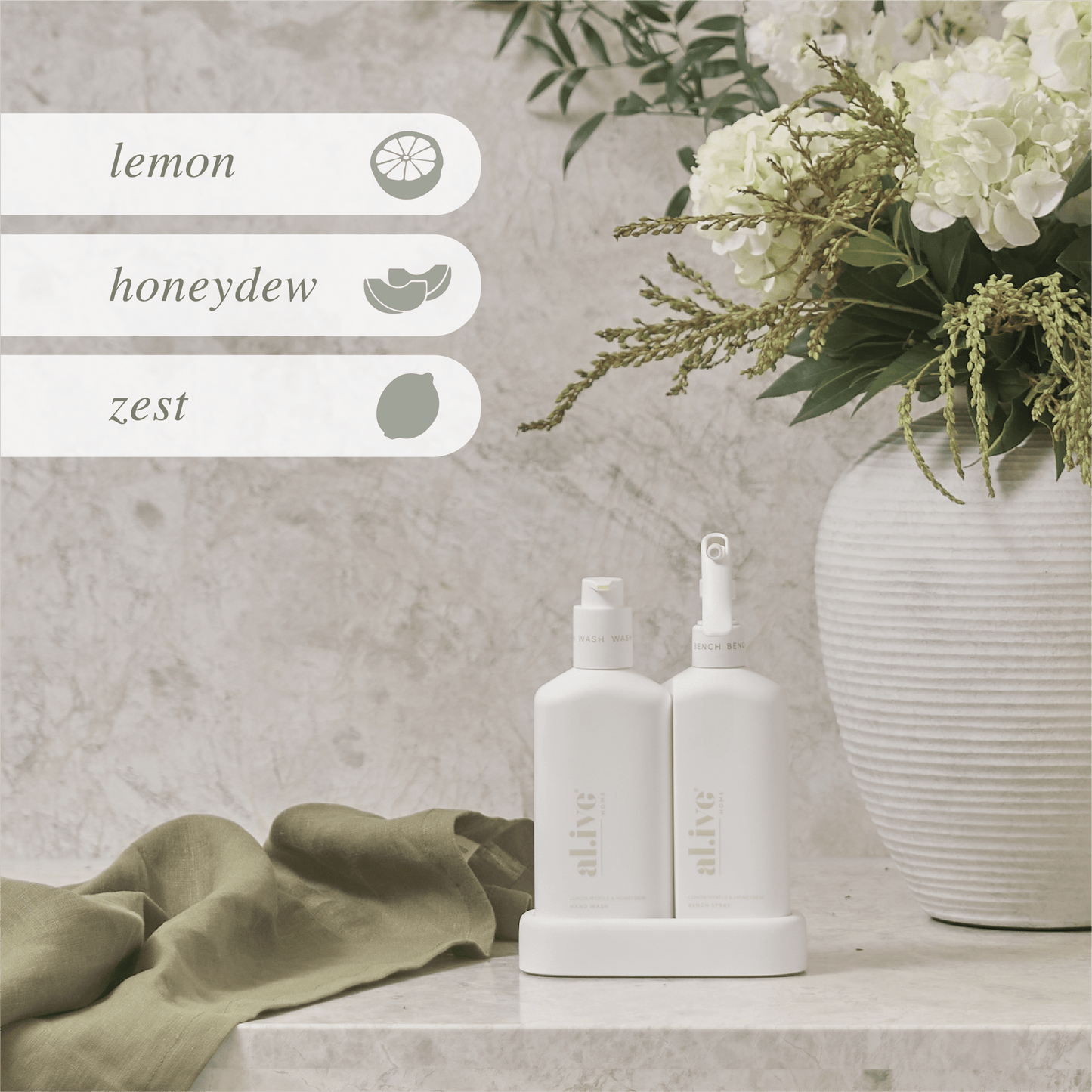 Alive Body Kitchen Duo - Lemon Myrtle & Honeydew | The Ivy Plant Studio