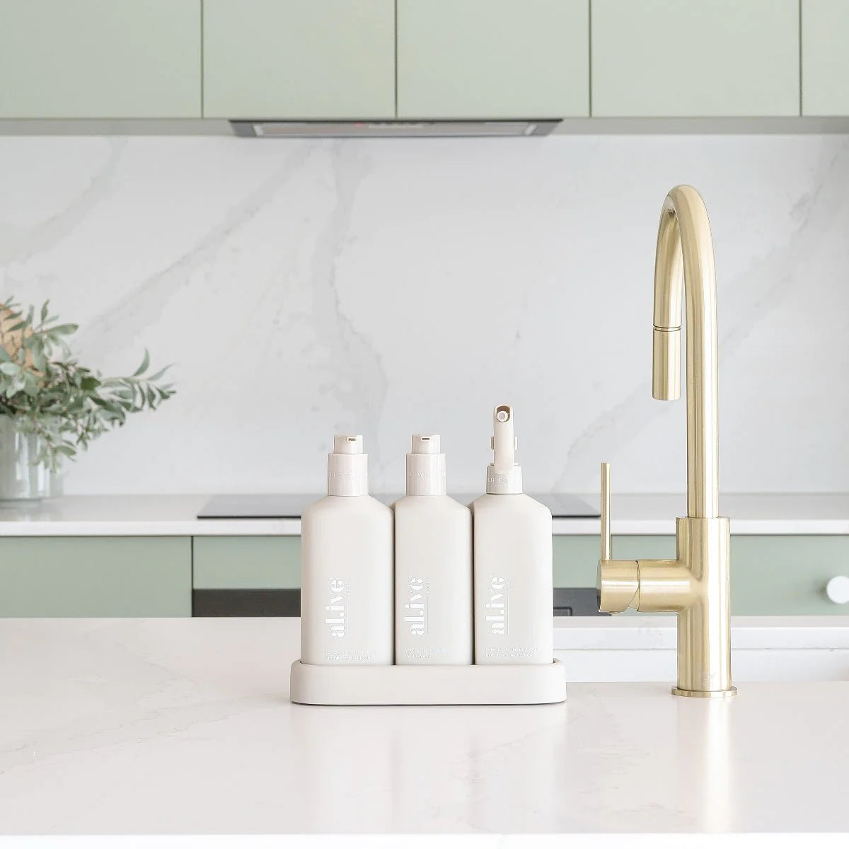 Alive Body Kitchen Trio, The Ivy Plant Studio, kitchen cleaning products,