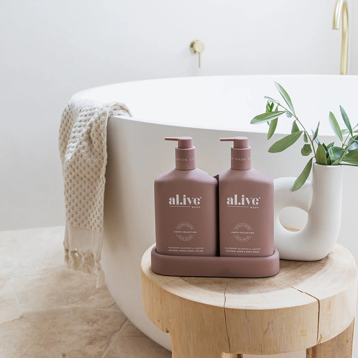 Alive Body Raspberry Blossom & Juniper Duo | The Ivy Plant Studio