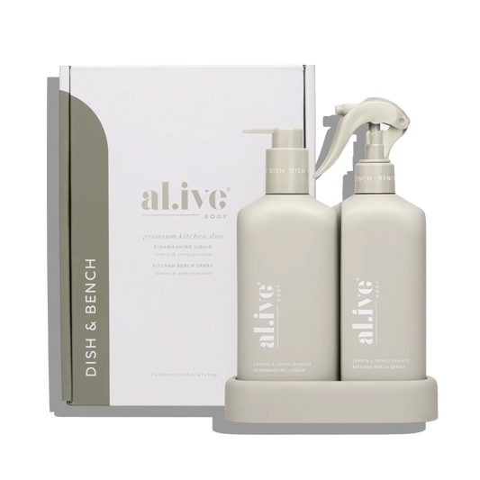 AlivecBody Dishwashing Liquid & Bench Spray | Kitchen | cleaning Products | the ivy plant studio 