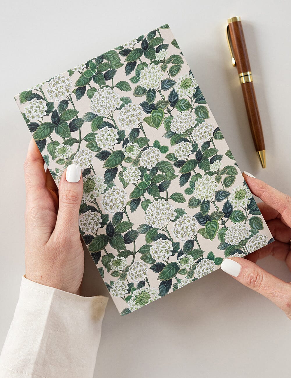 Bespoke Letterpress HYDRANGEA NOTEPAD JOTTER | The Ivy Plant Studio