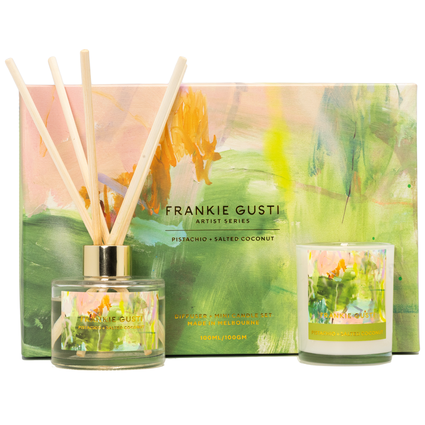 FRANKIE GUSTI ARTIST SERIES DUO- PISTACHIO + SALTED COCONUT | THE IVY PLANT STUDIO