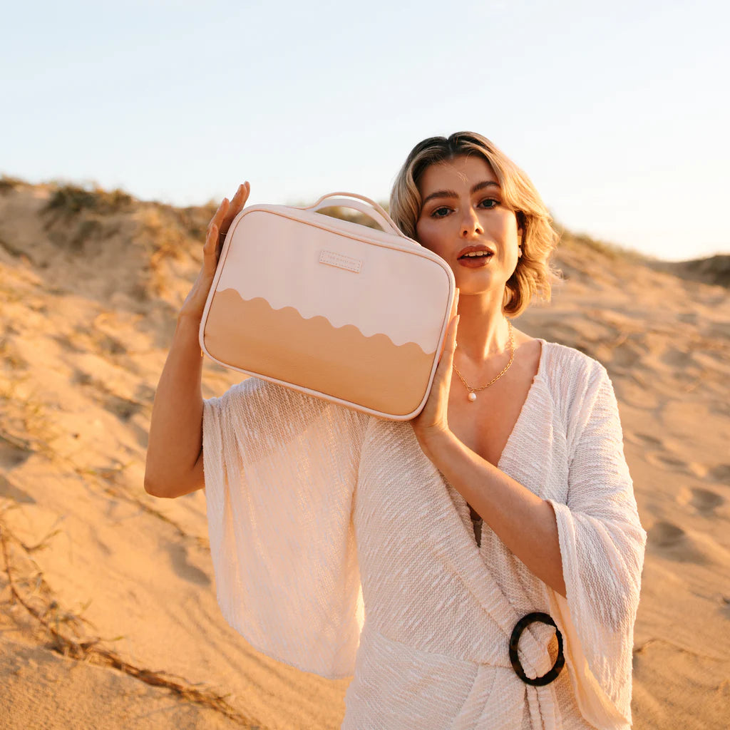 Fox & Fallow's Caramel Ripple Cosmetic Bag | The Ivy Plant Studio