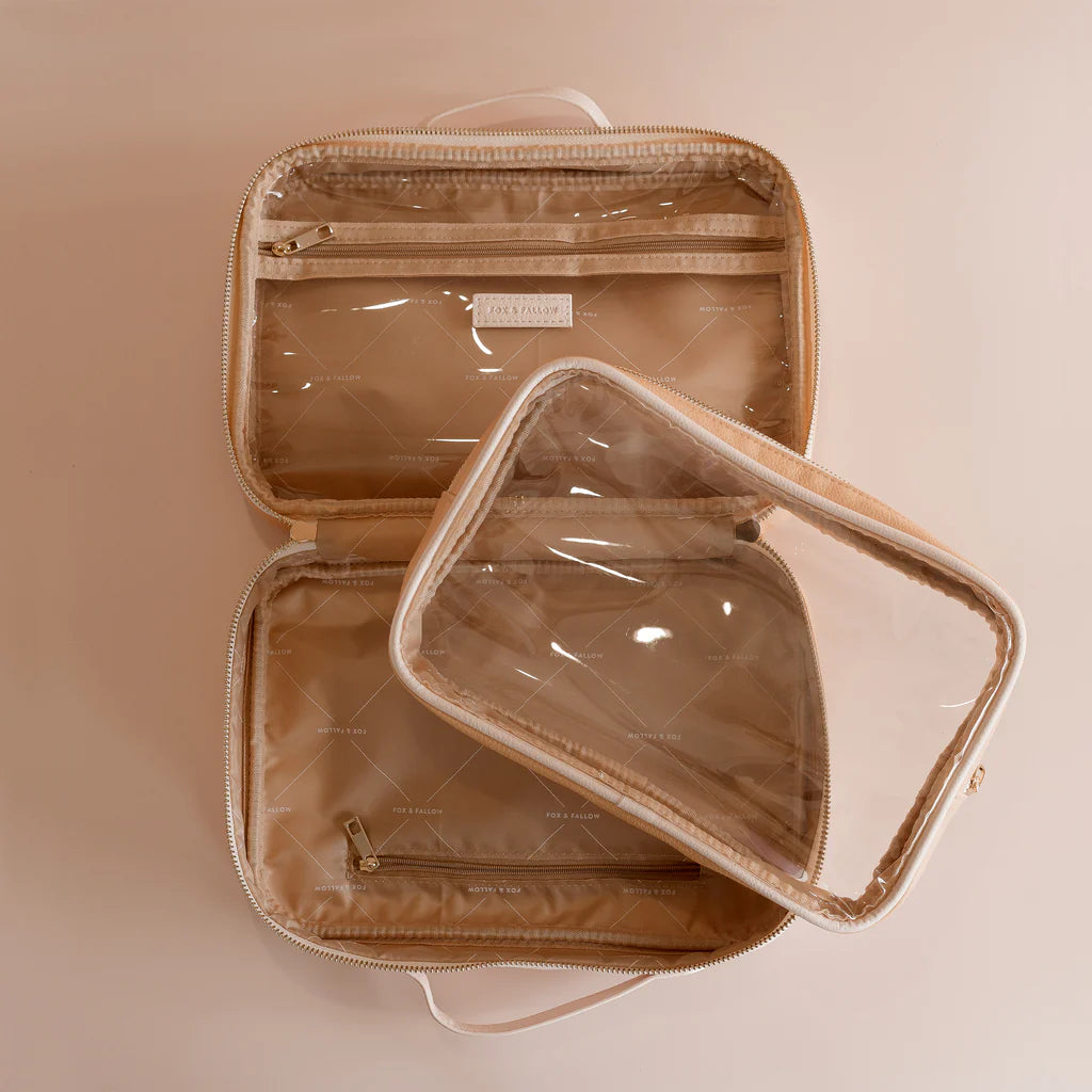 Fox & Fallow's Caramel Ripple Cosmetic Bag | The Ivy Plant Studio