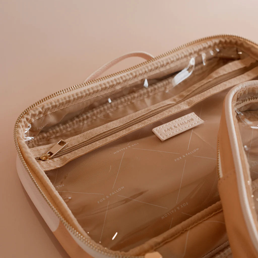 Fox & Fallow's Caramel Ripple Cosmetic Bag | The Ivy Plant Studio