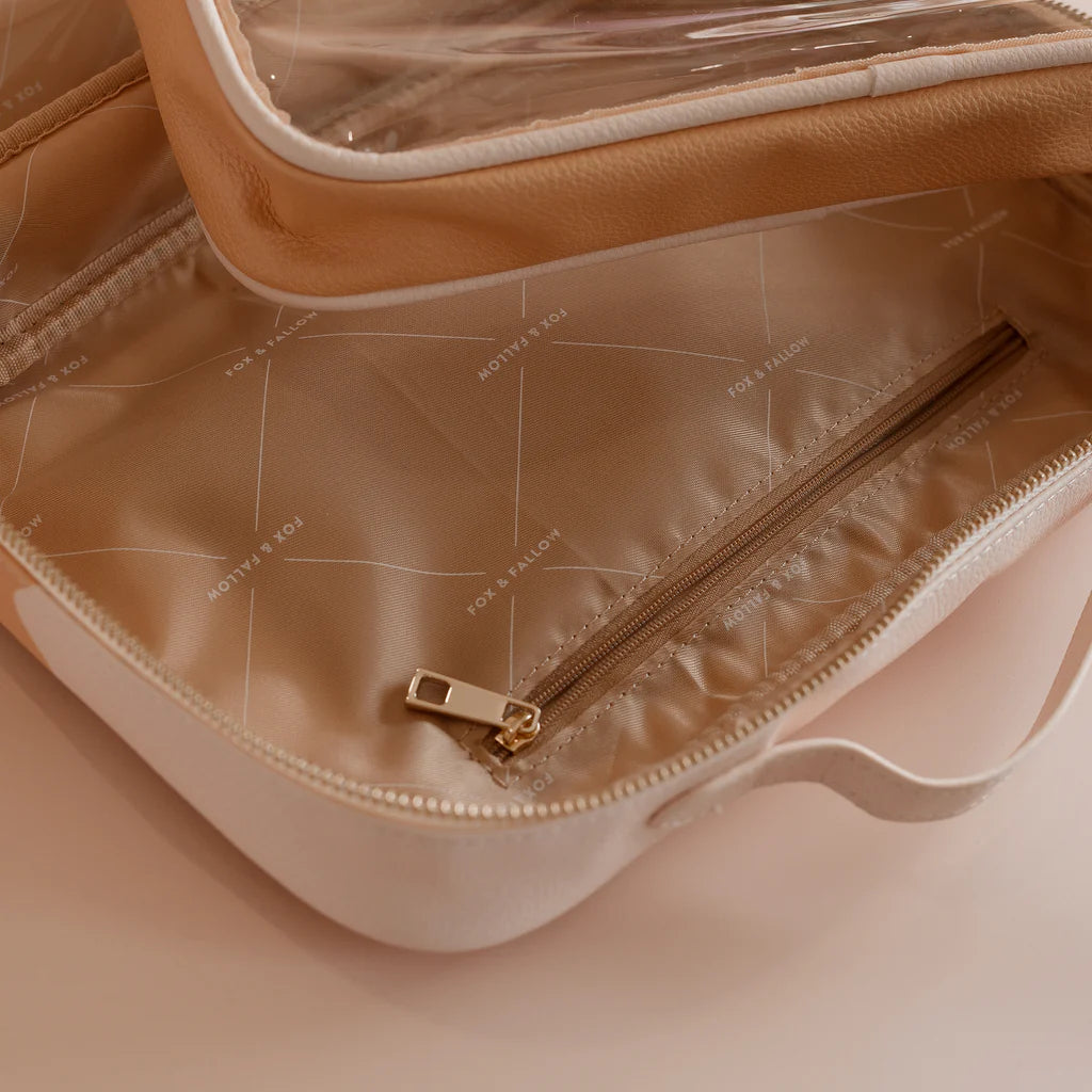 Fox & Fallow's Caramel Ripple Cosmetic Bag | The Ivy Plant Studio