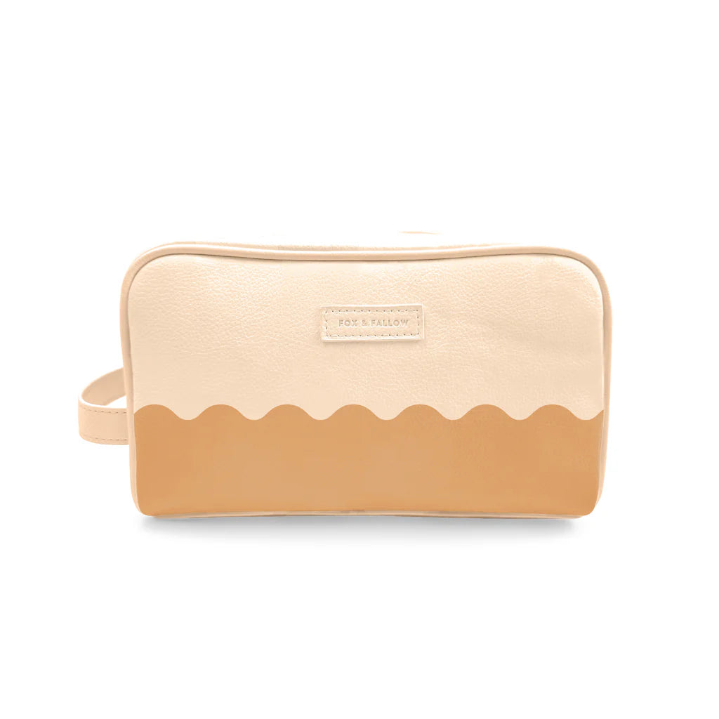 Fox & Fallow's Caramel Ripple Wash Bag | The Ivy Plant Studio