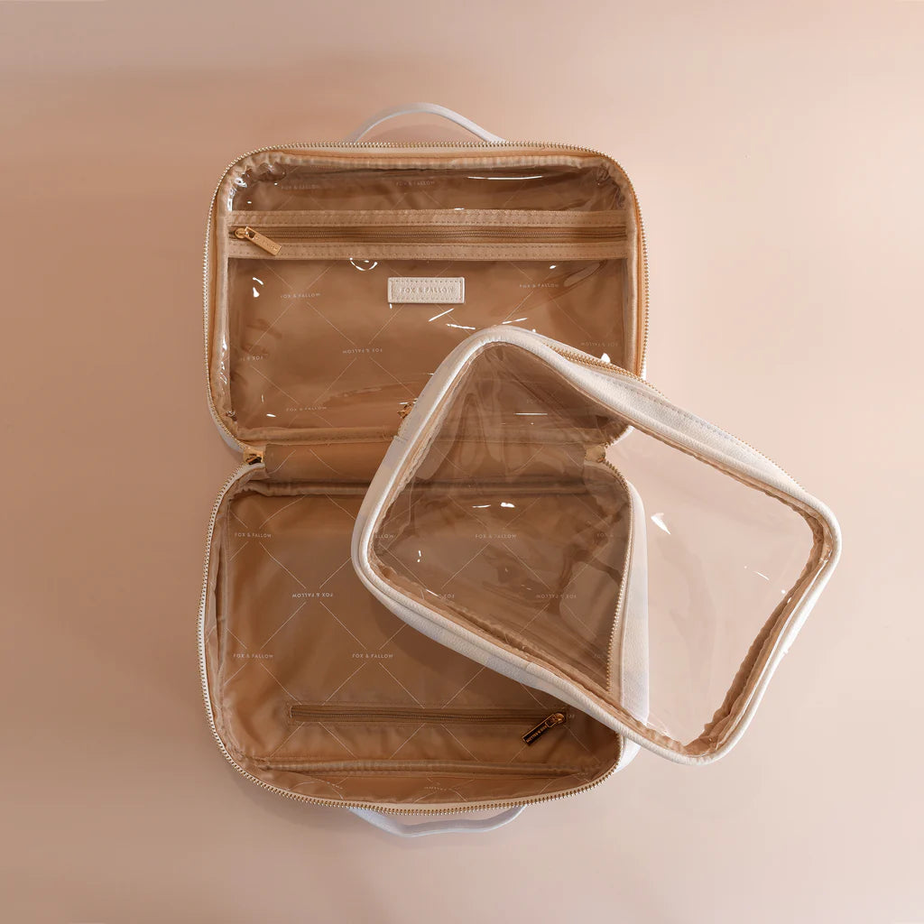 Fox & Fallow's Powder Check Cosmetic Bag | The Ivy Plant Studio