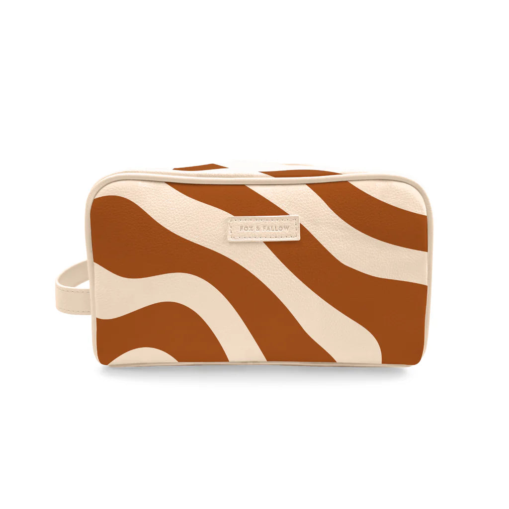 Fox & Fallow's Rust Swirl Wash Bag | The Ivy Plant Studio