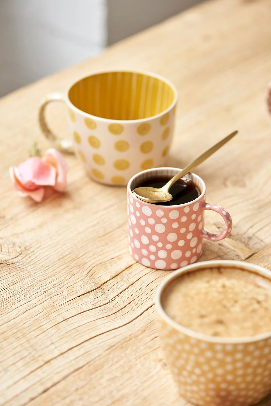 JONES & CO CHINO MUG MUSTARD SPRINKLE | THE IVY PLANT STUDIO