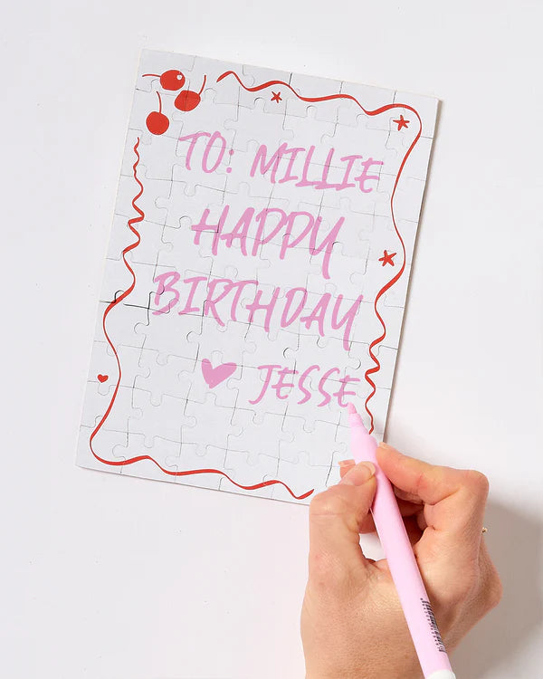 Journey Of Something GREETING CARD PUZZLE - SWEET BIRTHDAY | The Ivy Plant Studio