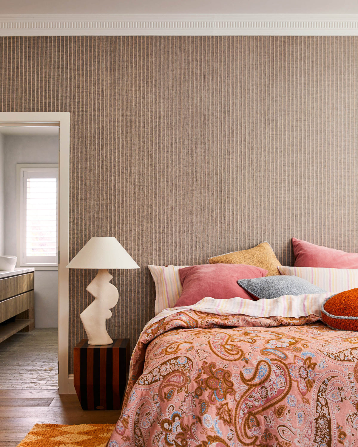 APRICOT DELIGHT SQUARE BOUCLE CUSHION