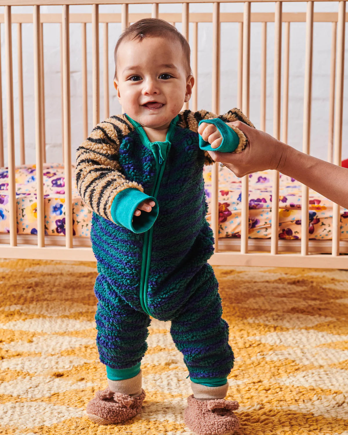 Kip & Co CRUSADER SHERPA LONG SLEEVE ZIP ROMPER| The Ivy Plant Studio