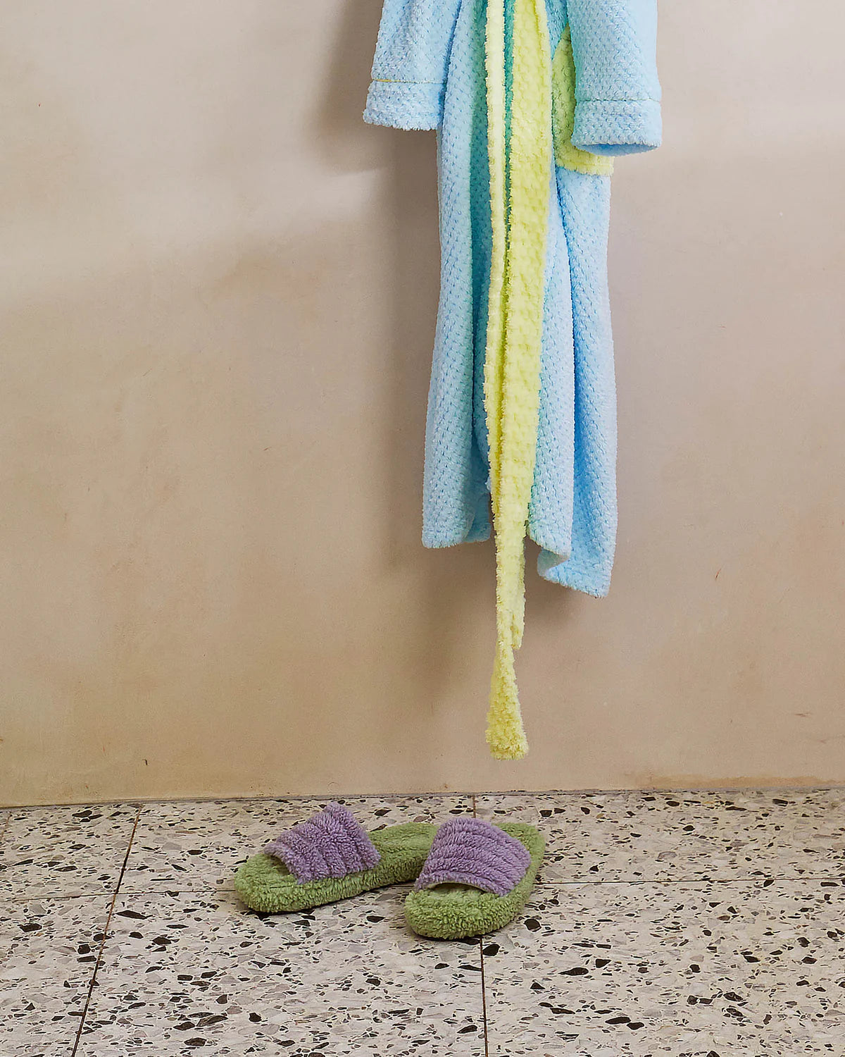 MINT GELATO QUILTED SHERPA ADULT SLIPPERS