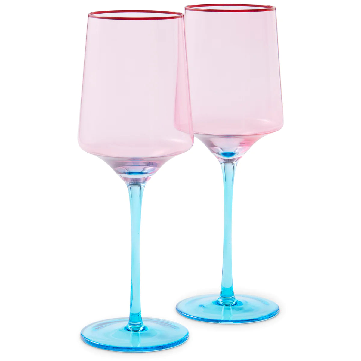 Kip & Co ROSE WITH A TWIST VINO GLASS 2P SET | The Ivy Plant Studio