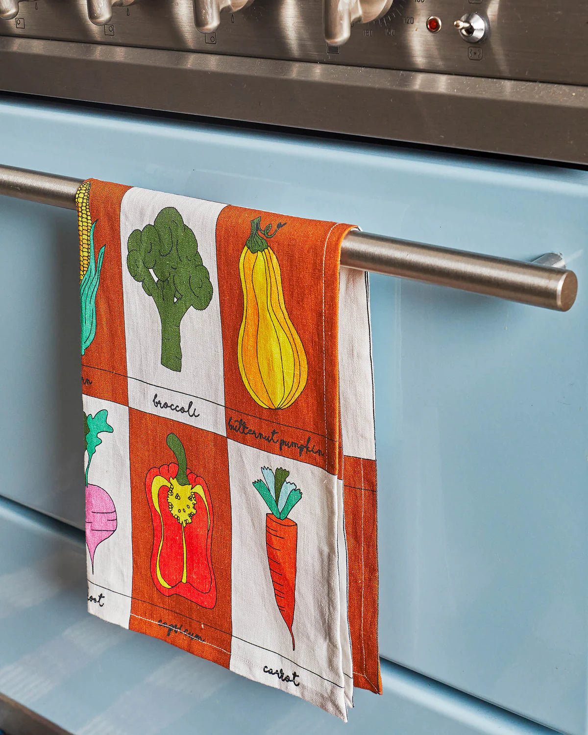 Kip & Co VEGIE BOX LINEN TEA TOWEL | The Ivy Plant Studio
