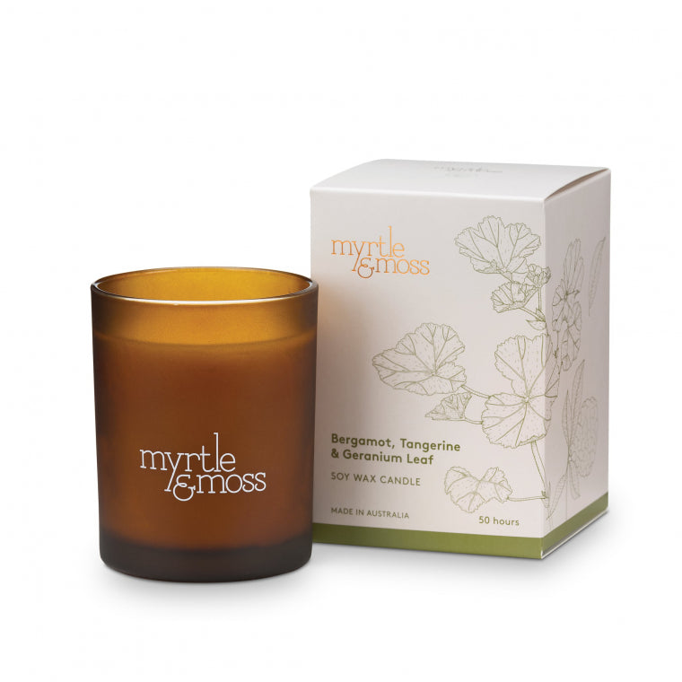 Myrtle & Moss Bergamot, Tangerine & Geranium Leaf | The Ivy Plant Studio