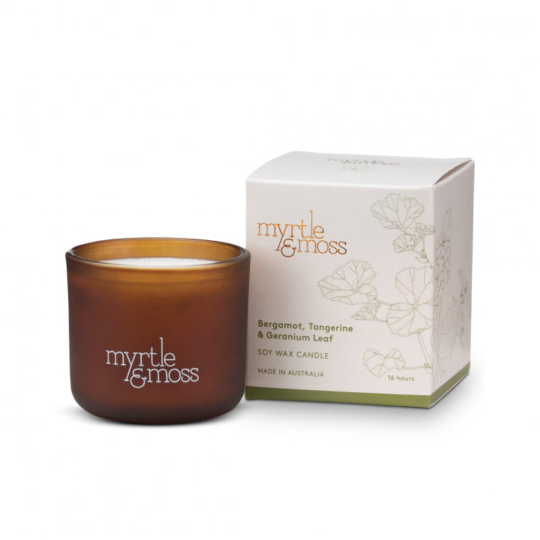 Myrtle & Moss Bergamot, Tangerine & Geranium Leaf | The Ivy Plant Studio
