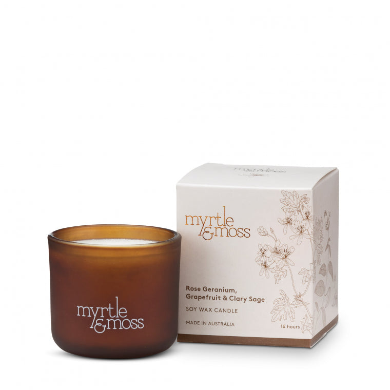 Myrtle & Moss Candle - Rosemary, Grapefruit & Clary Sage | The Ivy Plant Studio