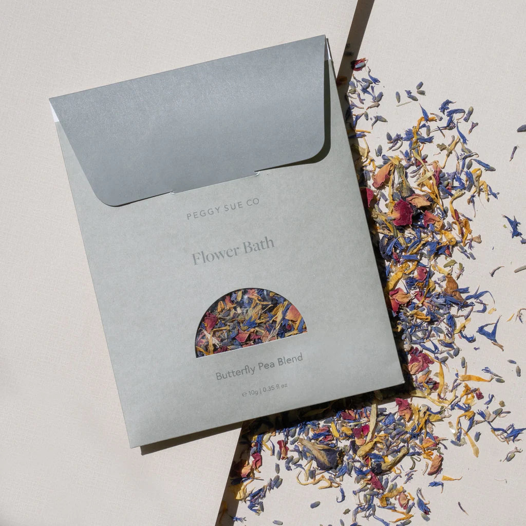 Flower Bath - Butterfly Pea Blend, Peggy Sue Co, Bath Soak, The ivy plant studio