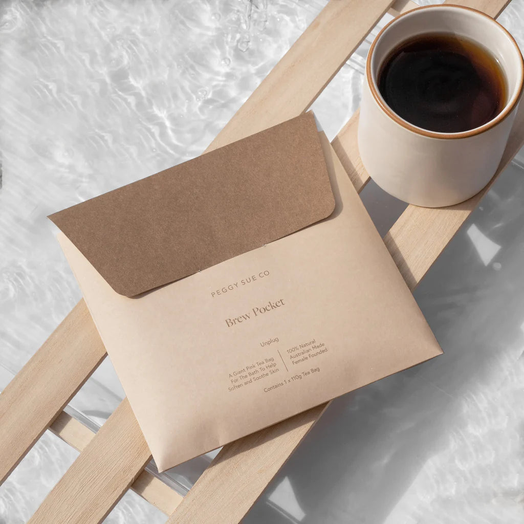 Peggy Sue Co Brew Pocket - Unplug, Bath Soak, peggy Sue Co, the ivy plant studio,