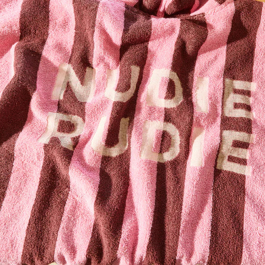 SAGE AND CLARE JARITA HOODED TOWEL - ROSEWATER | THE IVY PLANT STUDIO