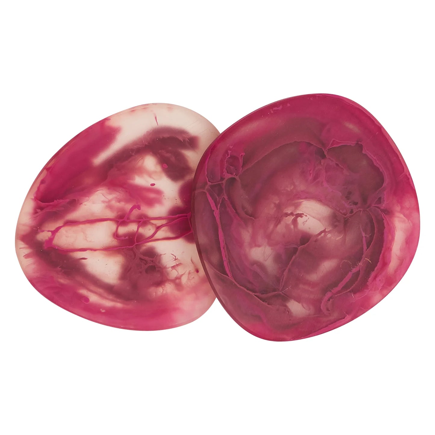 SAGE X CLARE FENELLA COASTERS - SET OF 2 - RHUBARB | THE IVY PLANT STUDIO