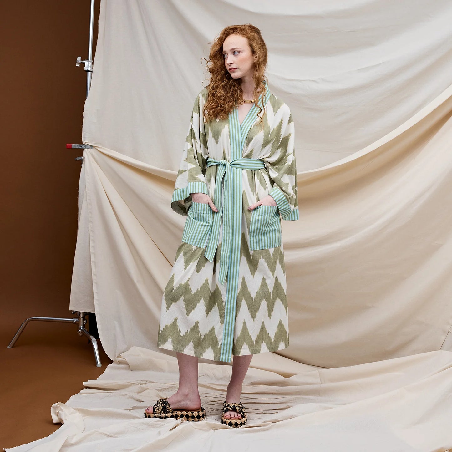 SAGE X CLARE TIYA COTTON ROBE | THE IVY PLANT STUDIO
