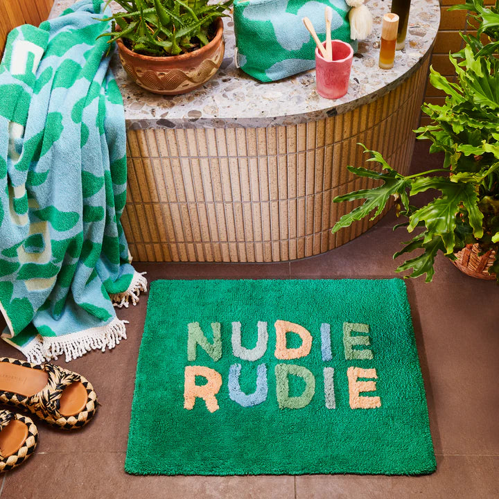 Sage X Clare NUDIE RUDIE BATH MAT MINI - PERILLA | The Ivy Plant Studio