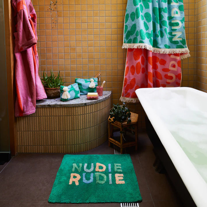 Sage X Clare NUDIE RUDIE BATH MAT MINI - PERILLA | The Ivy Plant Studio