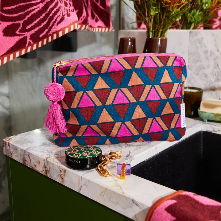 Sage X Clare PIRRO Cosmetic Bag| The Ivy Plant Studio
