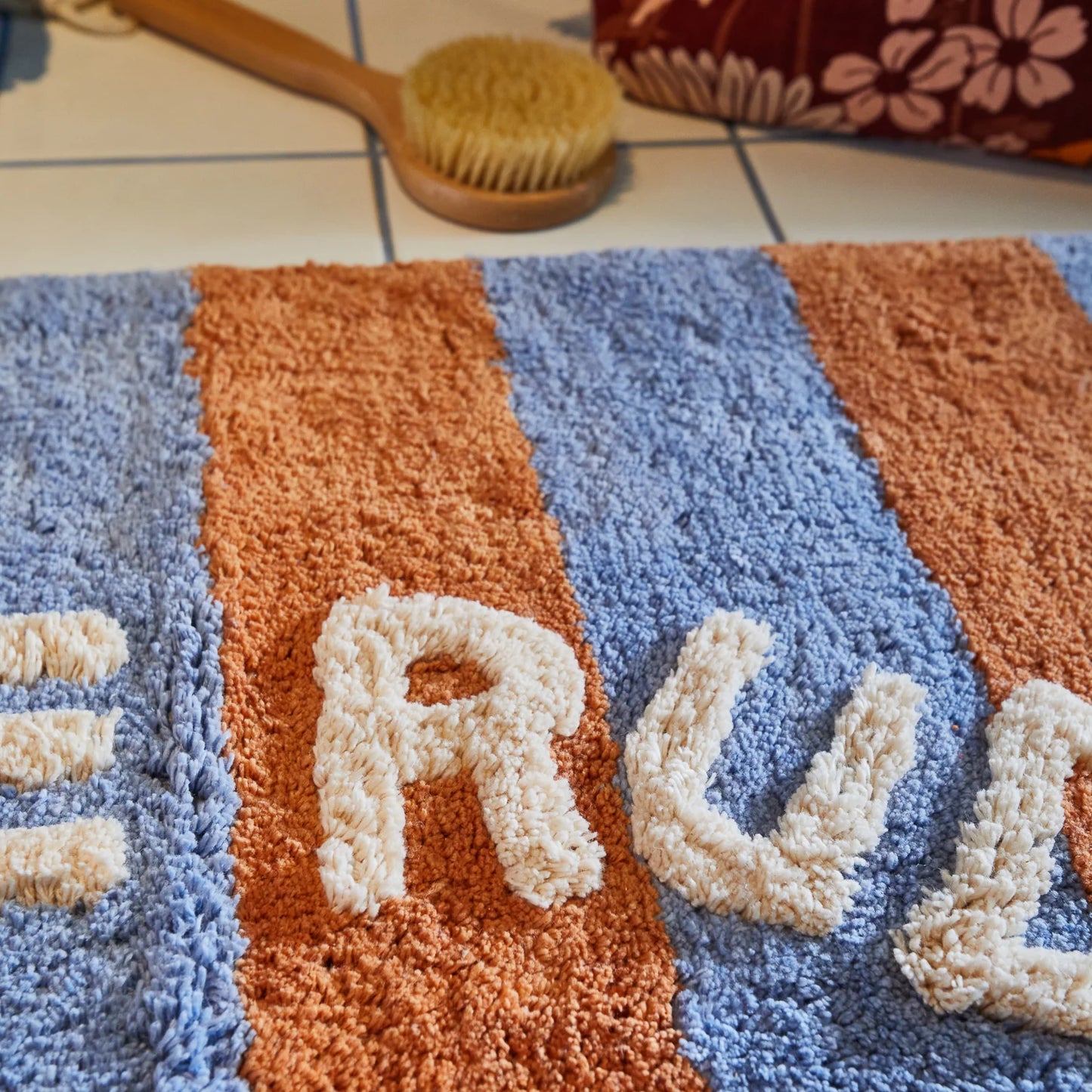 Sage X Clare Zelia Nudie Rudie Bath Mat - BLUE JAY | The Ivy Plant Studio