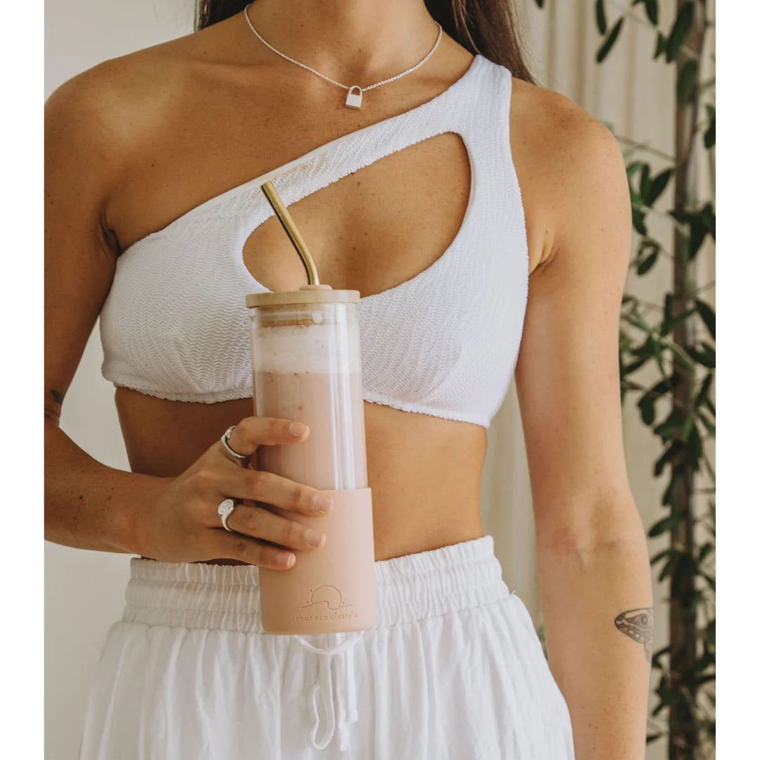 That Eco Lifestyle Soft Coral Smoothie Tumbler - The Ivy Plant Studio