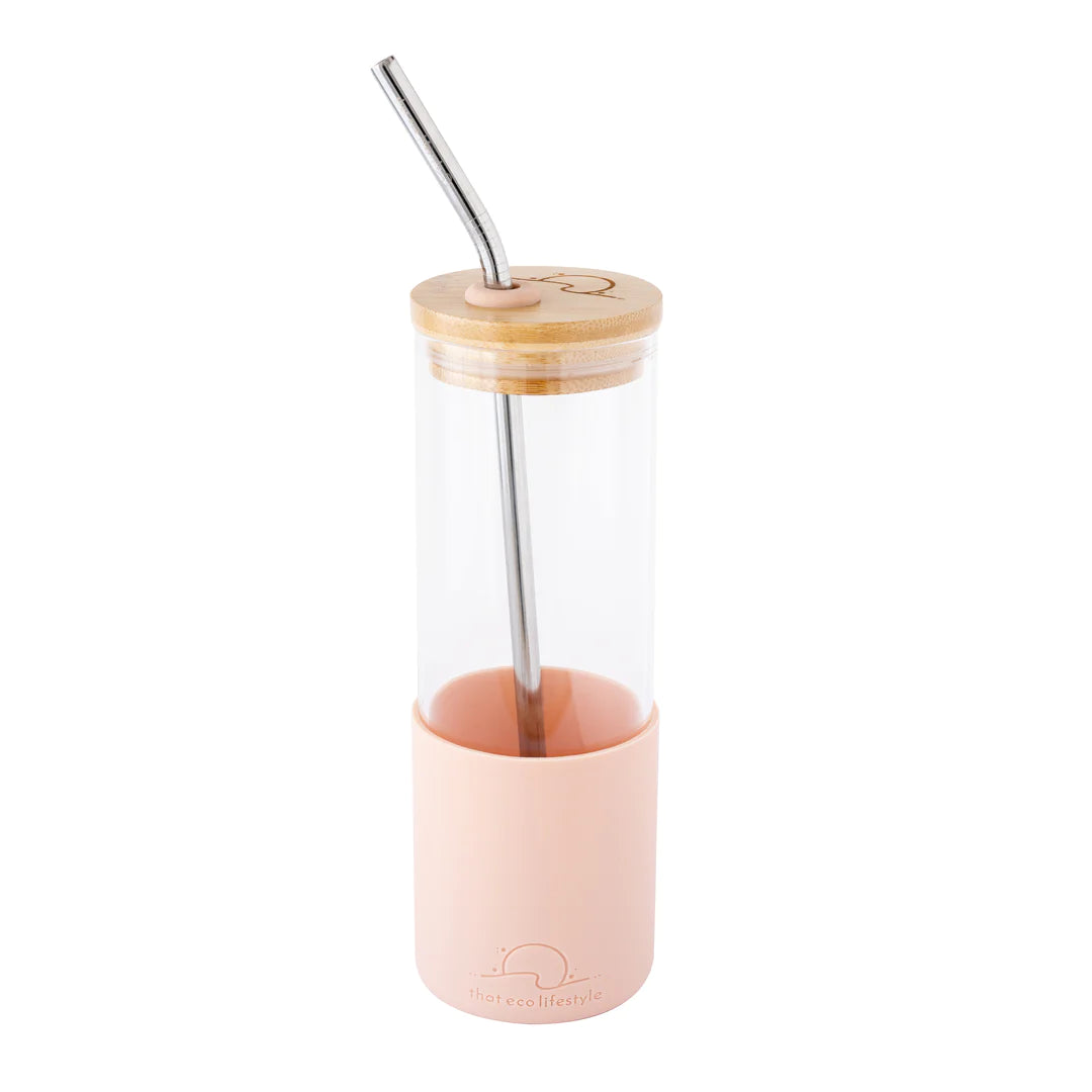 That Eco Lifestyle Soft Coral Smoothie Tumbler - The Ivy Plant Studio