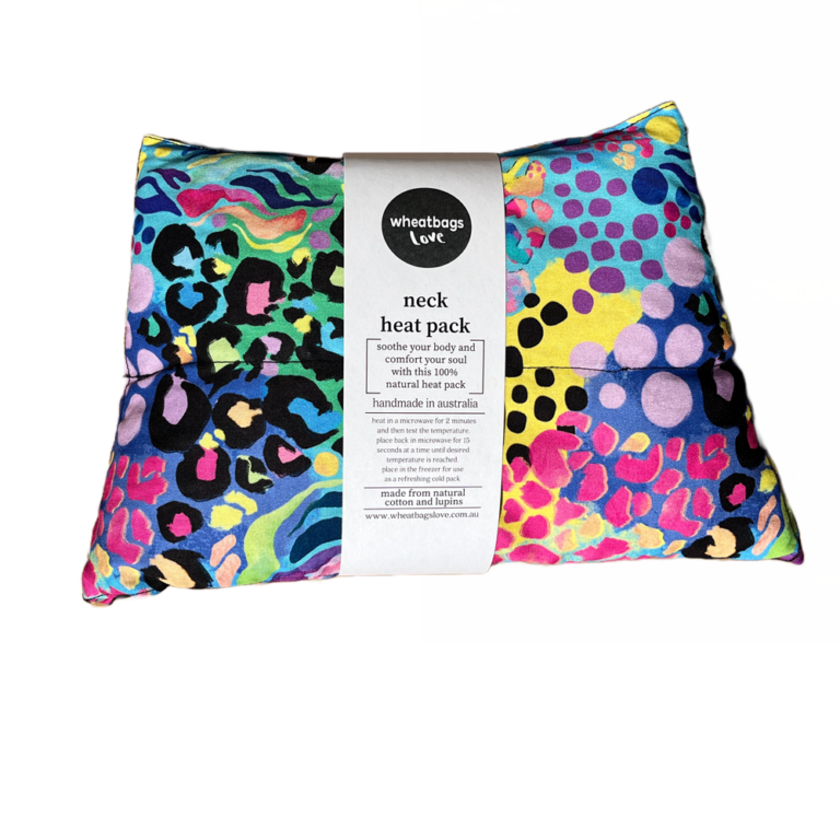 WHEATBAGS LOVE NECK HEAT PACK ELECTRIC LEOPARD | THE IVY PLANT STUDIO