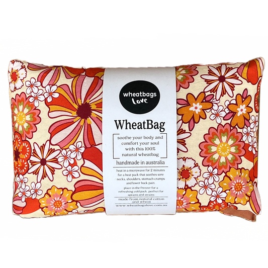 Wheatbags Love WHEATBAG GROOVY FLOWERS ORANGE | THE IVY PLANT STUDIO