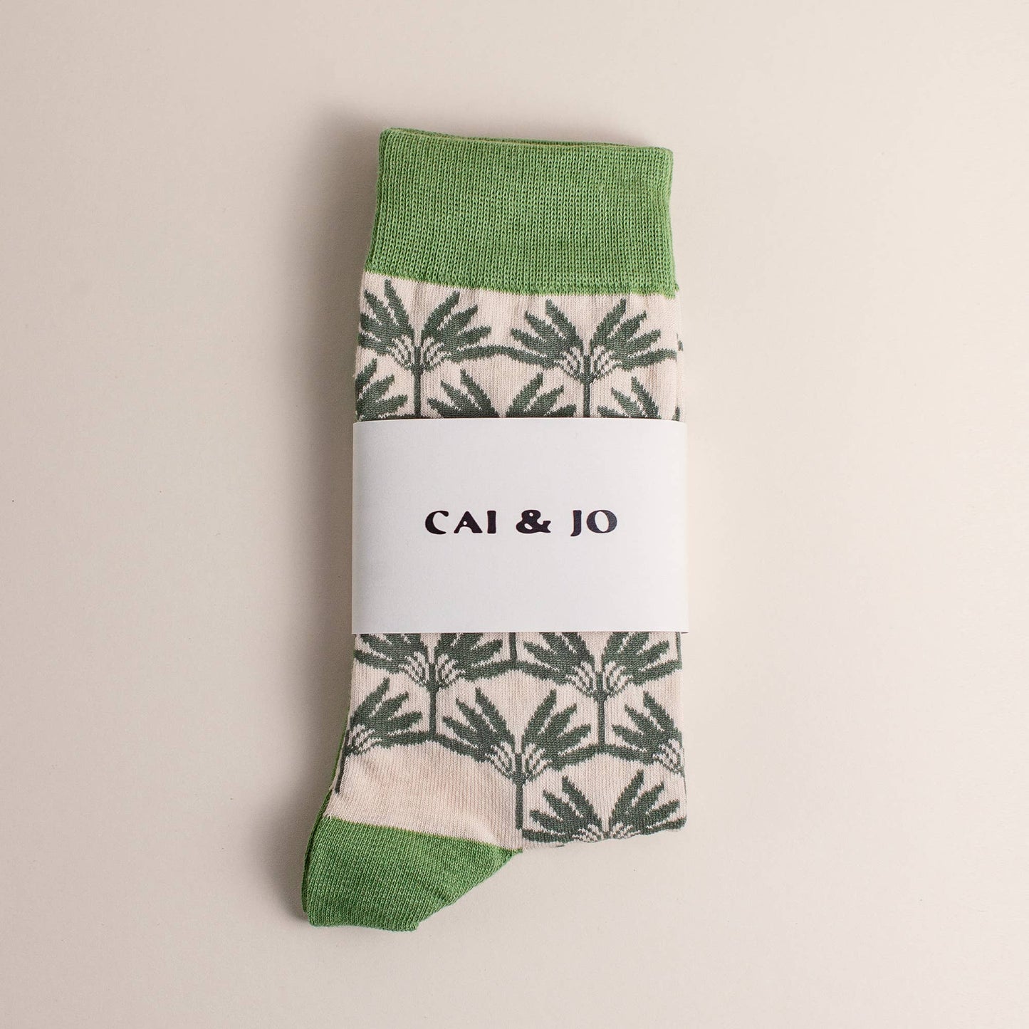 Cai & Jo Palm leaf socks | The Ivy Plant Studio