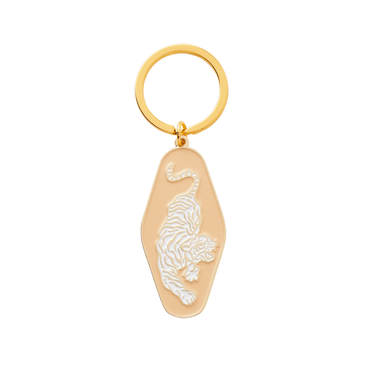Cai & Jo Tiger Enamel Keychain | The Ivy Plant Studio