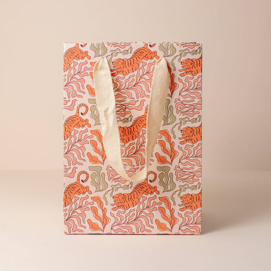Cai & Co Tiger print small gift bag | The Ivy Plant Studio 
