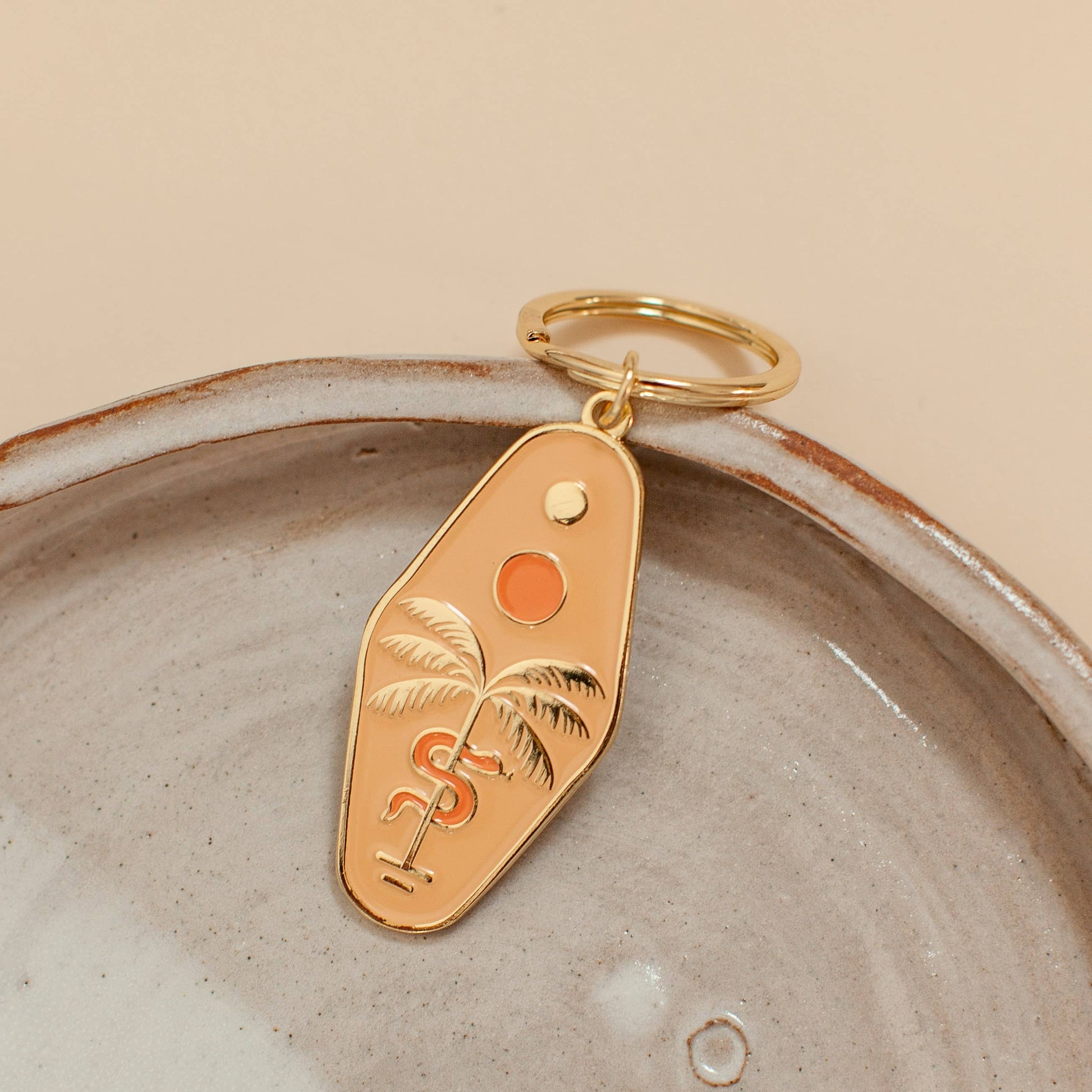 Cai & Jo Serpent Enamel Keychain: Loose | The Ivy Plant Studio 