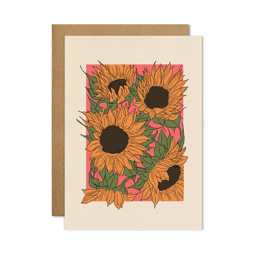 Cai & Jo Sunflower Card | The Ivy Plant Studio 