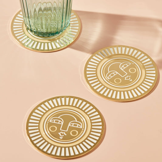 Cai & Jo The Sol Coaster in warm beige | The Ivy Plant Studio 