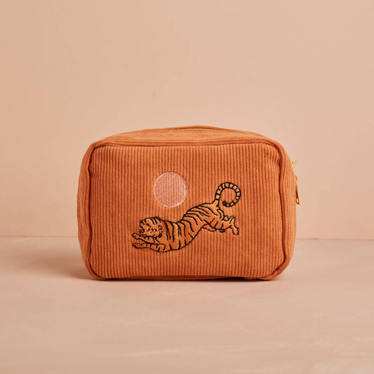 Cai & Jo Corduroy Makeup Bag in Dusty Pink | The Ivy Plant Studio 