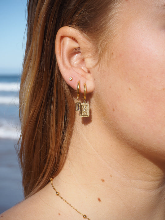 Alesi Creative Abbie Earrings Gold Earrings | The Ivy Plant Studio