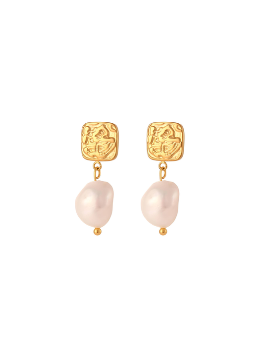 Alesi Creative Celine Pearl Earrings | The Ivy Plant Studio