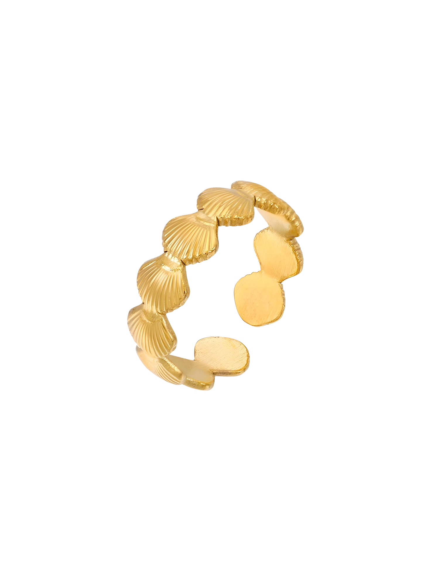 Alesi Creative Seashell Ring Gold | The Ivy Plant Studio