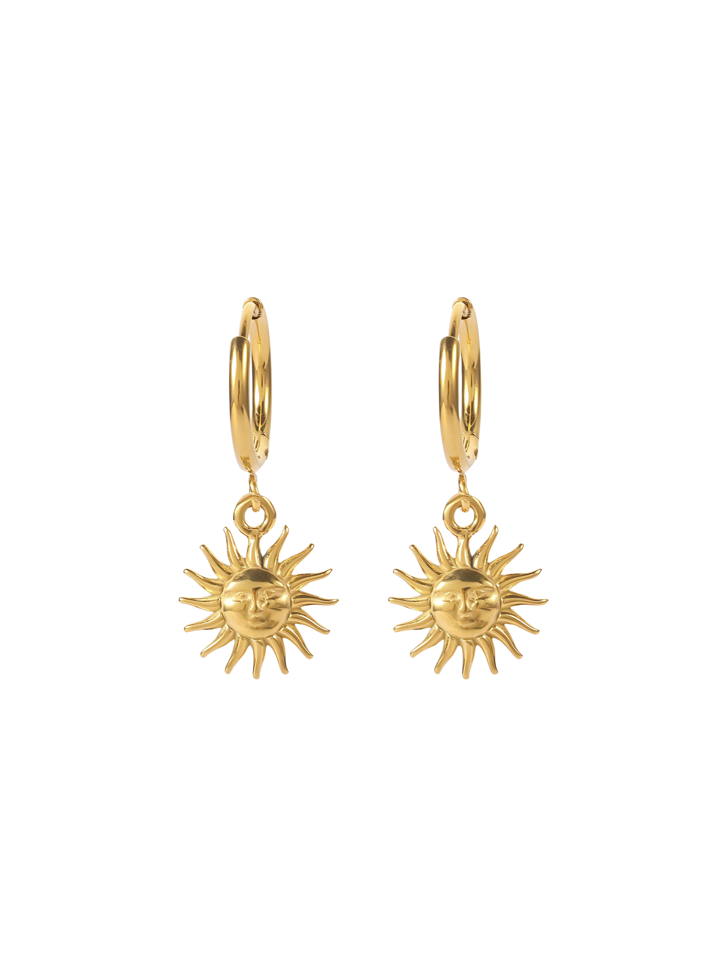 Alesi Creative Sun Earrings Gold | The Ivy Plant Studio